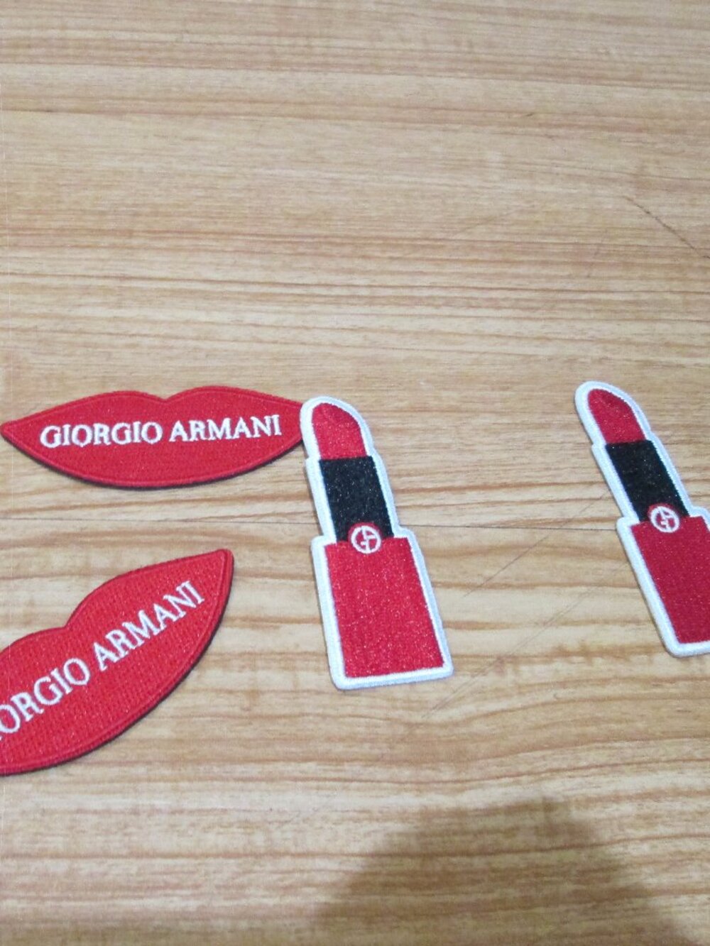Giorgio Armani Lips and lipsticks Patches for clothes and crafts,jeans,gifts